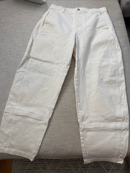 Everlane Pants - Everlane Barrel Jeans Cream